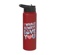 Jeu de mots drôle : « Je t'aime » Stainless Steel Insulated Water Bottle