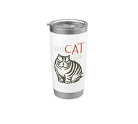 Jeu de mots drôle pour chats Big Cat Menteur Gobelet isotherme en acier inoxydable double paroi