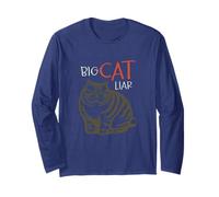 Jeu de Mots drôle pour Chats Big Cat Menteur Manche Longue