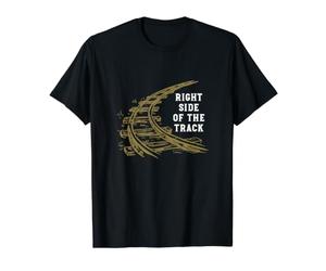 Jeu de Mots drôle sur Le côté Droit de la Piste T-Shirt Graphique avec Valeur