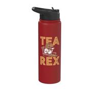Jeu de mots drôle T-Rex - Dinosaure Tea Rex Stainless Steel Insulated Water Bottle