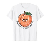 Jeu de mots drôle « This Is My Resting Peach Face » T-Shirt