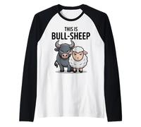 Jeu de Mots drôles d'animaux sarcastiques « This is Bull Sheep » Manche Raglan