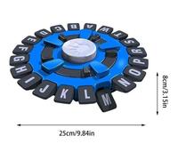 Jeu de mots électronique - HQQH - Tapple - 36 cartes en français - Roulette avec minuterie - Bleu