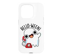 Jeu de Mots fantôme Amusant Hello-ween Coque pour iPhone 15 Pro