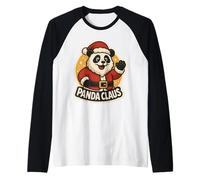 Jeu de Mots Festif Père Noël Panda Noël pour Hommes, Femmes, Enfants Manche Raglan