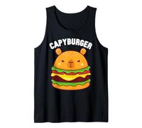 Jeu de Mots Funny Capyburger Kawaii Capybara Burger Débardeur