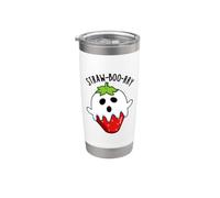 Jeu de mots Funny Ghost en forme de paille Gobelet isotherme en acier inoxydable double paroi