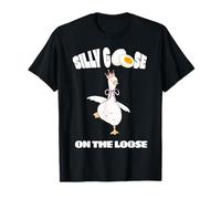 Jeu de Mots Humoristique et Graphique de Silly Goose on The Loose T-Shirt