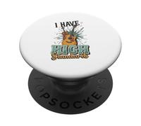 Jeu de Mots Humoristique « I Have High Standards » PopSockets PopGrip Adhésif