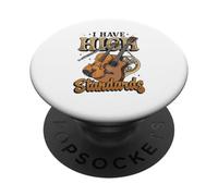 Jeu de Mots Humoristique « I Have High Standards » PopSockets PopGrip Adhésif