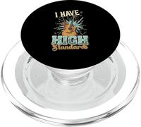 Jeu de Mots Humoristique « I Have High Standards » PopSockets PopGrip pour MagSafe