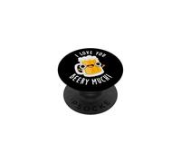 Jeu de Mots « I Love You Beery Much Funny Beer » PopSockets PopGrip Adhésif