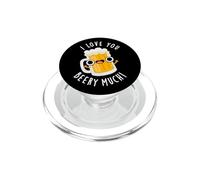 Jeu de Mots « I Love You Beery Much Funny Beer » PopSockets PopGrip pour MagSafe