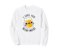 Jeu de Mots « I Love You Beery Much Funny Beer » Sweatshirt