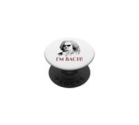 Jeu de Mots « I'm Bach » - Compositeur de Musique Classique drôle PopSockets PopGrip Adhésif