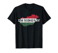Jeu de Mots « I'm Hungary » - Souvenir Hongrois Amusant - Mignon J'Ai Faim T-Shirt
