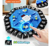 Jeu de mots, jeu de plateau familial rapide, choisissez une catégorie et courez contre la montre pour être le dernier joueur, idéal pour les réunions de famille et les passionnés de jeux bleu,rougeABS