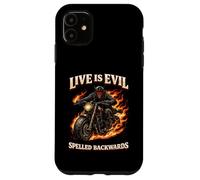 Jeu de Mots Live Evil - Design Humour Minimaliste Coque pour iPhone 11