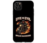 Jeu de Mots Live Evil - Design Humour Minimaliste Coque pour iPhone 11 Pro Max