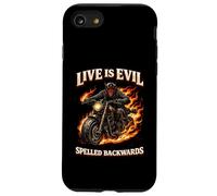 Jeu de Mots Live Evil - Design Humour Minimaliste Coque pour iPhone SE (2020) / 7/8