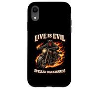 Jeu de Mots Live Evil - Design Humour Minimaliste Coque pour iPhone XR