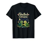Jeu de Mots Mignon Couple Tortue Coquillage d'amour T-Shirt