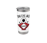 Jeu de mots One Eye Jack Funny Mechanic Gobelet isotherme en acier inoxydable double paroi