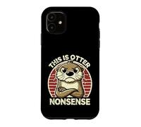 Jeu de Mots Otter Nonsense Grumpy Animal Coque pour iPhone 11