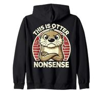 Jeu de Mots Otter Nonsense Grumpy Animal Sweat à Capuche
