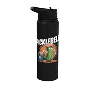 Jeu de mots Picklebell Funny Pickle Kettlebell Stainless Steel Insulated Water Bottle