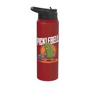 Jeu de mots Picklebell Funny Pickle Kettlebell Stainless Steel Insulated Water Bottle