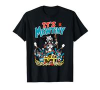 Jeu de Mots pour Chats Funny It's Mewtiny Pirate T-Shirt
