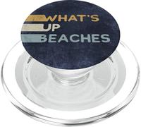 Jeu de Mots rétro des années 80 | What's Up Beaches PopSockets PopGrip pour MagSafe