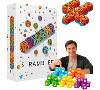 Jeu de Mots Scram-Bled, Jeu de Mots brouillés pour 1 à 5 Joueurs, Jeu de fête d'exercices cérébraux, Jeux de Mots mélangés, entraînement cérébral rythmé,1Pcs