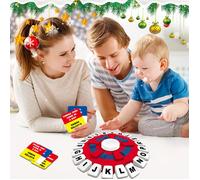 Jeu de mots - Tapple Game - Jeu de société - Roue de jeu de l'alphabet - Jeu rapide l'alphabet - 36 cartes - 144 catégories,