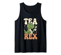 Jeu de Mots Tea Rex Dinosaur Tea Lover Débardeur