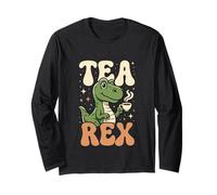 Jeu de Mots Tea Rex Dinosaur Tea Lover Manche Longue