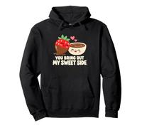 Jeu de Mots « You Bring Out My Sweet Side Strawberry » et Chocolat Sweat à Capuche