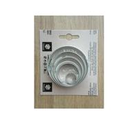 Jeu de moules - roues 5pcs Felcman Matériau: : Métal, Couleur: : Argent, Nombre de pièces: : 5, Lavable au lave-vaisselle: : Non