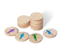 BS Toys Moves - Palets En Bois Avec Mouvements De Coordination - Entraînement Cérébral Pour Enfants - À Partir De 4 Ans - 18 Mouvements Différents - Pour Les Anniversaires D'Enfants