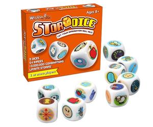 Jeu de Narration - Ensemble de Combinaisons d Histoires illimitées de Cubes narratifs, Collection de récits emblématiques de Cinquante-Quatre | Jeux familiaux Amusants A
