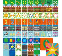 Jeu De Nombres Et De Mathématiques,85 Cartes De Mathématiques Ludiques,Cartes De Cognition,Outil D'apprentissage Du Comptage Et De L'arithmétique Pour Garçons Et Filles,Maternelle,Enfants