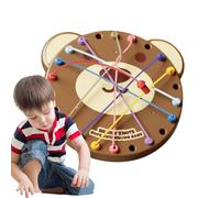 Jeu de Nœuds - Jouet Interactif de Tri pour Voyage - Jeu de Société Stratégique Démêlage de Corde - Idée Cadeau Anniversaire Noël Défi Parent Enfant Amusement en Famille