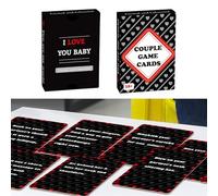 Jeu de Nuit de Rendez-Vous - Deck de Cartes en Couple pour activités Amusantes | Le Papier cartonné Premium avec 50 invites, Cartes de Relation interactives, défis ludiques pour Adulte