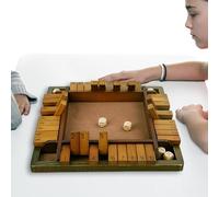 Jeu De Numéros À Retourner | Tableau De Dés En Bois Shut The Box, Jouet Classique De Compétences Mathématiques | Jeu Interactif Parent-enfant Pour La Maison, La Fête, Le Bar, La Soirée En Famille