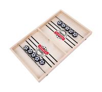 Jeu de Palet à Élastique Rapide,Jouet en Bois avec Design de Football sur Planche - Jeu de Lancement de Palet,pour Famille Adultes Fêtes Intérieur Voyage Bureau Maison