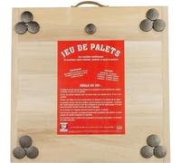 Jeu de Palet Complet MECABOIS - 12 palets en bois massif - Jeu familial traditionnel