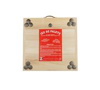 Mecabois Jeu De Palet Complet - 12 Plates A Lancer Et Planche En Bois -Jeu Breton-