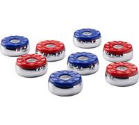 Jeu de palets de shuffleboard 4 x bleu et 4 x rouge